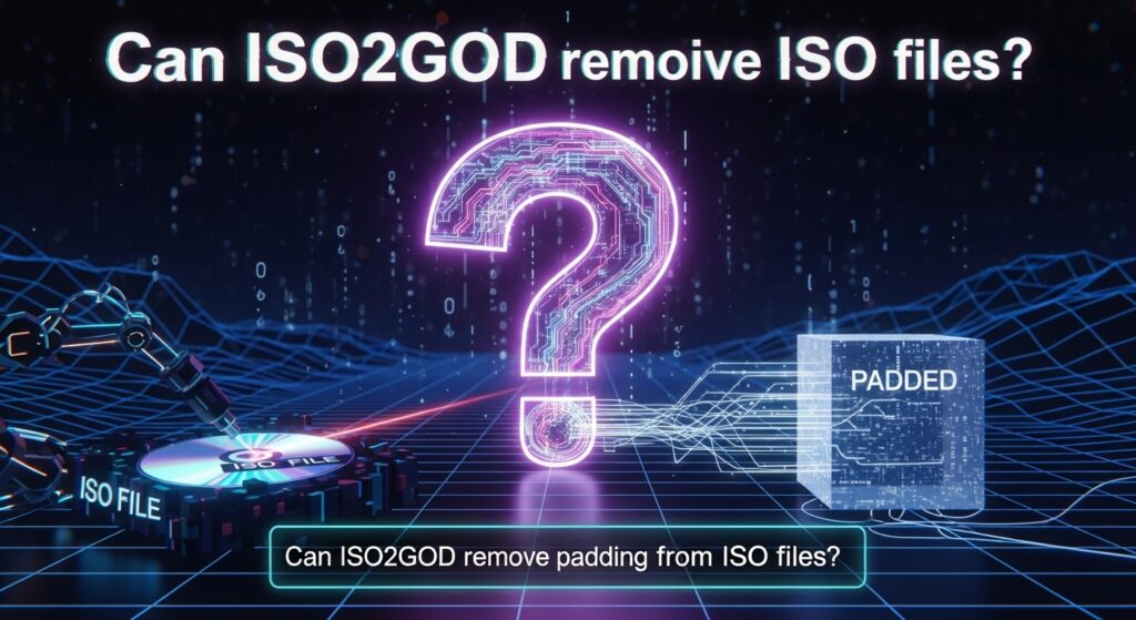 Can ISO2GOD remove padding from ISO files
